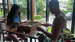 i lost a game and went for a walk outside with cum on my face