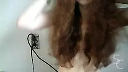 Petite Teen Exposes Natural Tits And Pussy On Public Webcam POV