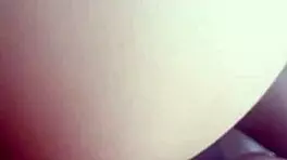 i'm riding my ex-girlfriend's bareback cock, cum leaking from her pussy. asian couple bent over.