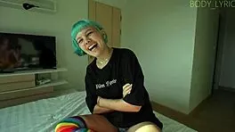 damn i lost the bet and now i owe my stepbrother a sucking wish with natural tits pov