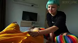 damn i lost the bet and now i owe my stepbrother a sucking wish with natural tits pov