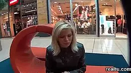 charming czech girl is seduced in the shopping centre and banged in pov