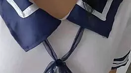 Watch the horny schoolgirl get fucked hard!