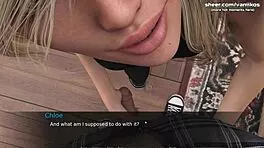 does this blonde teen get cum in her pussy in the library?