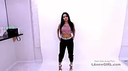 hot cocksucker expertly practices ball worship, bringing his cock to a juicy creamy facial finish