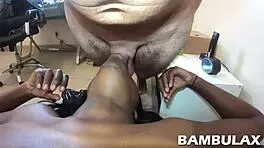 ORAL FUCK WITH EBONY TEEN 18+ SLUT AND BIG WHITE COCK