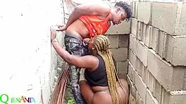 Asian BBW bent over for rough doggystyle pounding by black stud