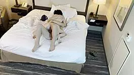 fucking petite tattooed beauty's tight pussy cowgirl style, rough and intense with her young body