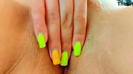 wet pussy of a young 18+ beauty gets fingered to orgasm