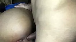 I'm alone with my wife's friend, horny and bent over for doggystyle cumshot