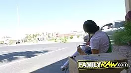 petite teen rides cock in pov after blowjob