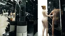 my stepsister loves fucking in the shower with that big cock 😏