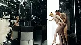 my stepsister loves fucking in the shower with that big cock 😏