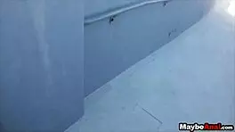 Amateur brunette evelyn lacie experiences her first anal adventure in part two