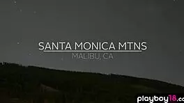 Why are Daniella Smith and the teen 18+ doing nude yoga outdoors?