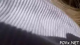 WATCH THIS NASTY TEEN 18+ GET A SLOPPY BLOWJOB AND ROUGH FUCKING FROM A EUROPEAN GUY