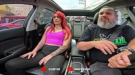i drove a naked redhead through sao paulo streets in my car