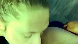 Big fan enjoys thrilling company while boyfriend is away.