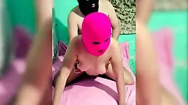 couple fucking doggystyle, she moans loud