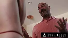 Pure taboo strict stepdad tries to teach slutty stepbae khloe kingsley a lesson