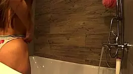young wife cheats on husband and fucks best friend in bathroom