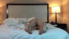 Petite woman enjoys a gentle creampie session