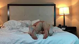 Petite woman enjoys a gentle creampie session