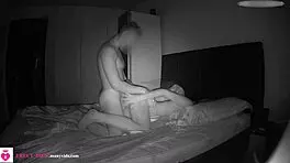 Hidden Camera Catches Cheating Neighbor with Anal Plug in Real Action