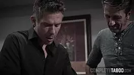 damn! kinky teen 18+ stepdaughter spitroasted in wild group action!