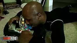 Donna Red gets fucked hard by a big black cock and takes a facial