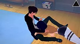 Mikasa And Eren Have Intense Sex In Uncensored Anime Koikatsu Creampie Cumshot Petite Brunette