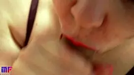 Gentle Blowjob Close Up with Teen Sucking Creampie Pov Sensual Cum