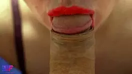 Gentle Blowjob Close Up with Teen Sucking Creampie Pov Sensual Cum