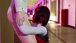 Meruccubus Feels Intense Pleasure After Studying in Uncensored 3D Hentai