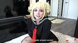 toga himiko deep sucking big dick until cum on face