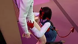 Meruccubus Feels Intense Pleasure After Studying in Uncensored 3D Hentai