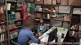 Ever Seen Tiny 18+ Tits on a Teen Thief Caught Spying?