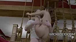 Petite asian waitress gets carried and fucked