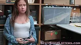 Ever Seen Tiny 18+ Tits on a Teen Thief Caught Spying?