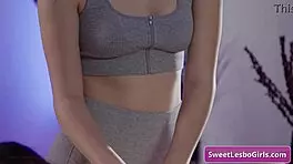 beautiful brunette lesbian enjoys wet butt massage from teen masseuse bella rolland freya parker