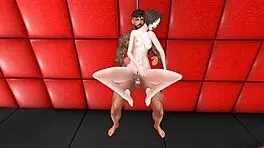 Second Life - Fucking Cute Japanese Girl with Blowjob and Anal