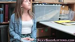 Ever Seen Tiny 18+ Tits on a Teen Thief Caught Spying?