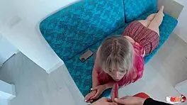 Stepsister Sucks Dick Instead Of Candy And Gets Cum In Mouth