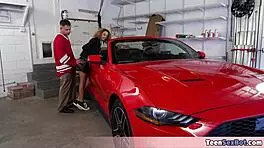 if you're rich with a luxury car, you can quickie fuck any teen 18+ chick you want. bent over petite 18+ gets machine fucked.