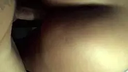 Young amateur with big ass bounces on big black cock in passionate encounter.