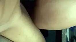 Young amateur with big ass bounces on big black cock in passionate encounter.