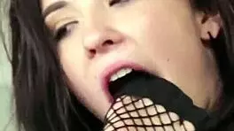 Brunette Co Ed Gets Feet Licked In 3 Some Party