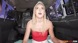 Molly Cooper Rates Dick in Bus Cowgirl Ride and Cumshot