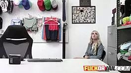 Petite Blonde Teen Thief Endures Hardcore Sex With Small Tits