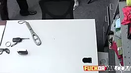 Petite Blonde Teen Thief Endures Hardcore Sex With Small Tits